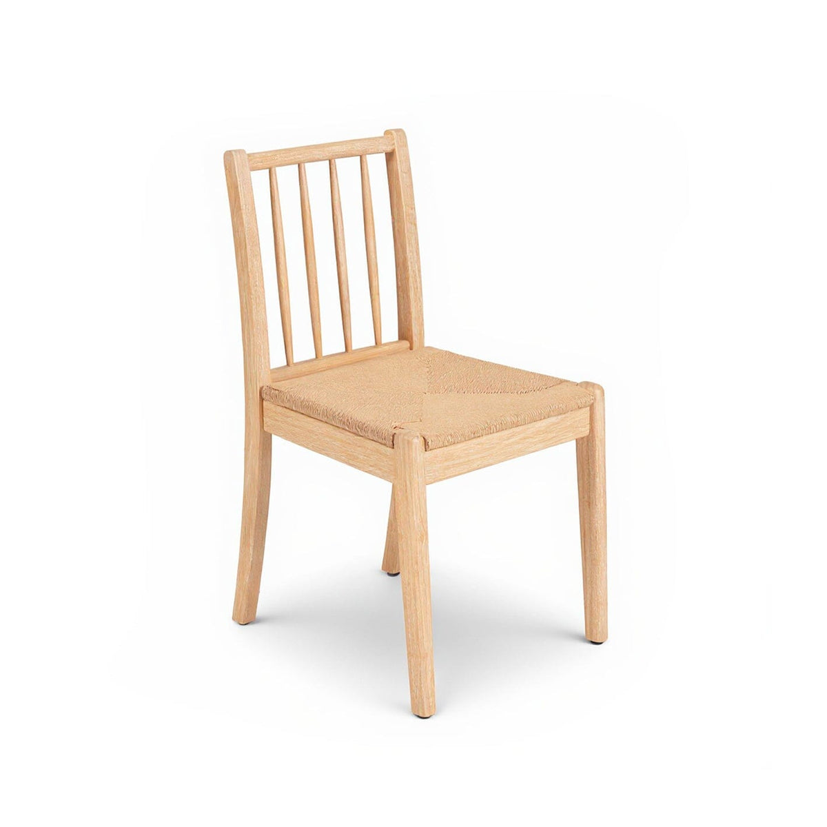 Willow Whitewash Oak Oval Dining Table Set - 6 Seater - Tilly Natural String Dining Chairs - Whitewash Oak Legs - Laura James