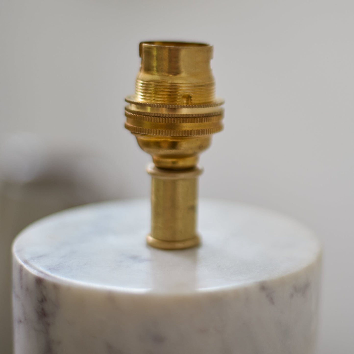 Tiree White Marble Floor Lamp Base - 38cm - Laura James