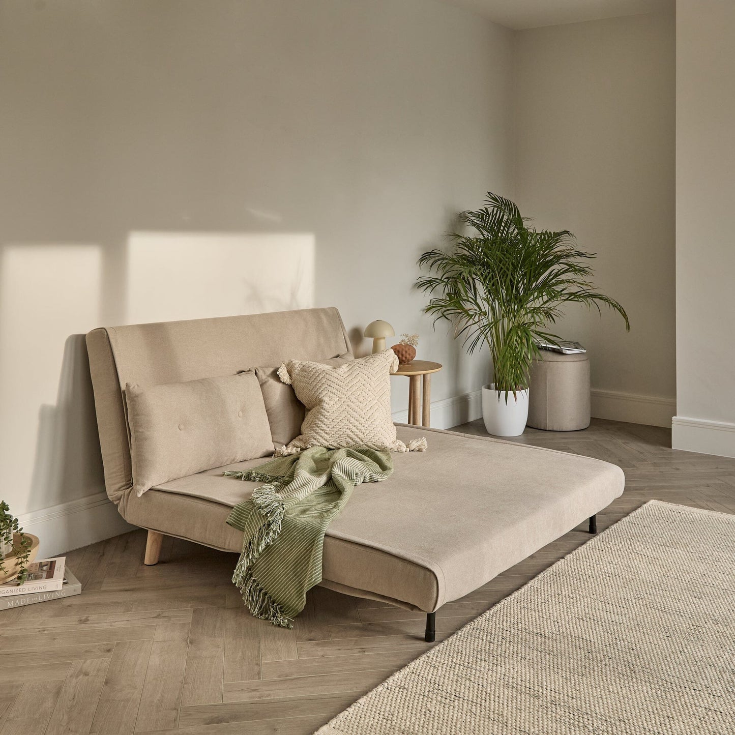 Una Double Sofa Bed, Soft Beige - Laura James