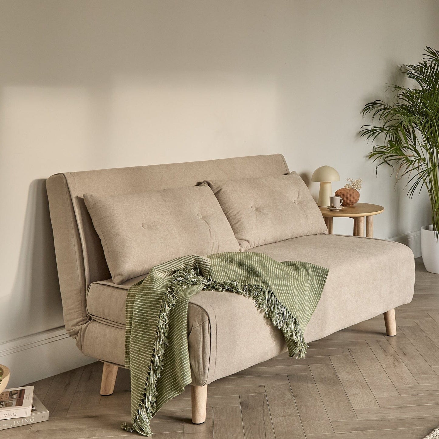 Una Double Sofa Bed, Soft Beige - Laura James