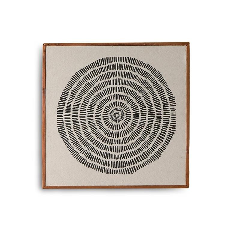Umari 50x50cm Wall Art - Circle Print on Cotton I - Laura James