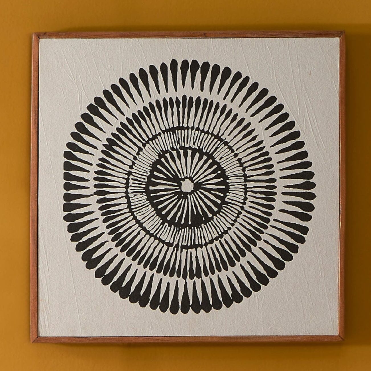 Umari 50x50cm Wall Art - Circle Print on Cotton - III - Laura James