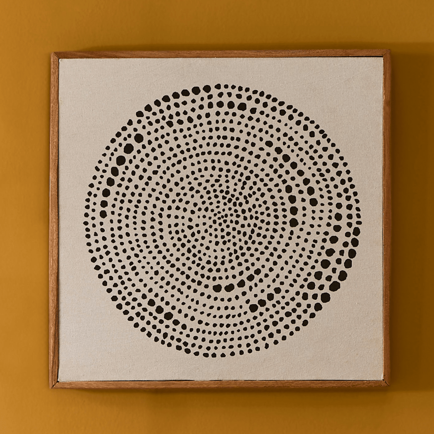 Umari 50x50cm Wall Art - Circle Print on Cotton - II - Laura James