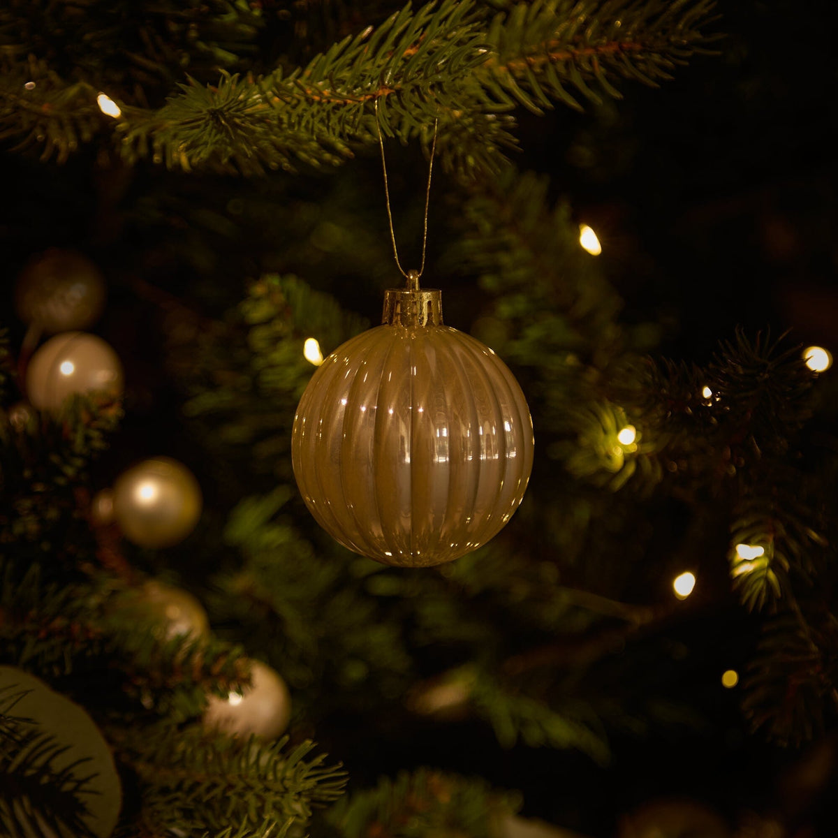 Valen Shatterproof Mixed Baubles - Set of 27 - Pearl Gold - Laura James