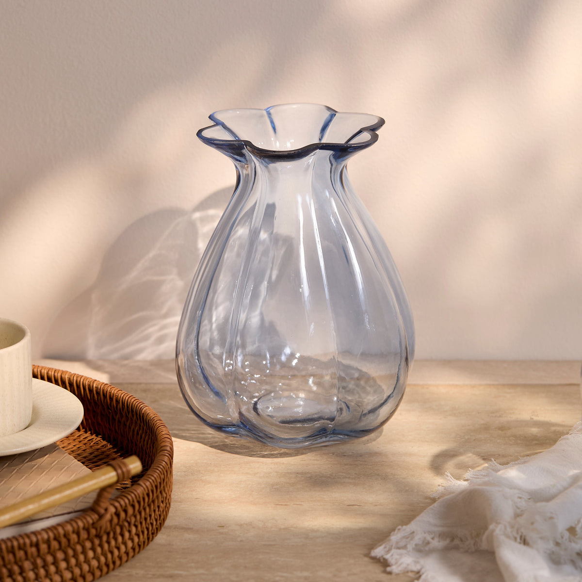 Verona_20cm_Glass_Vase_Cornflower_Blue-1 - Laura James