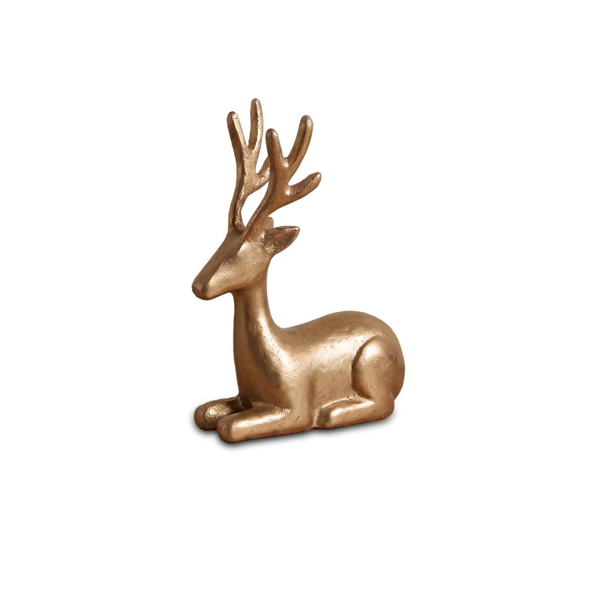Vindeln 15cm Metal Deer Ornament - Heritage Gold