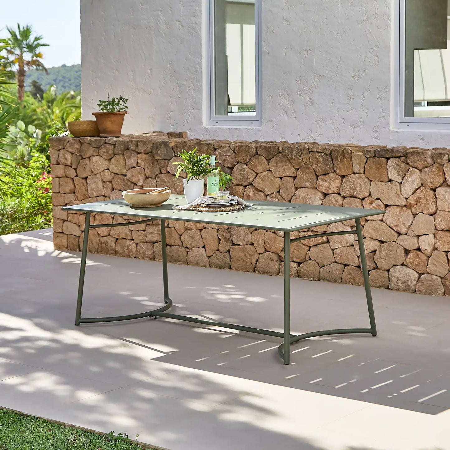 Wilder 180cm Rectangular Dining Table - Olive Green