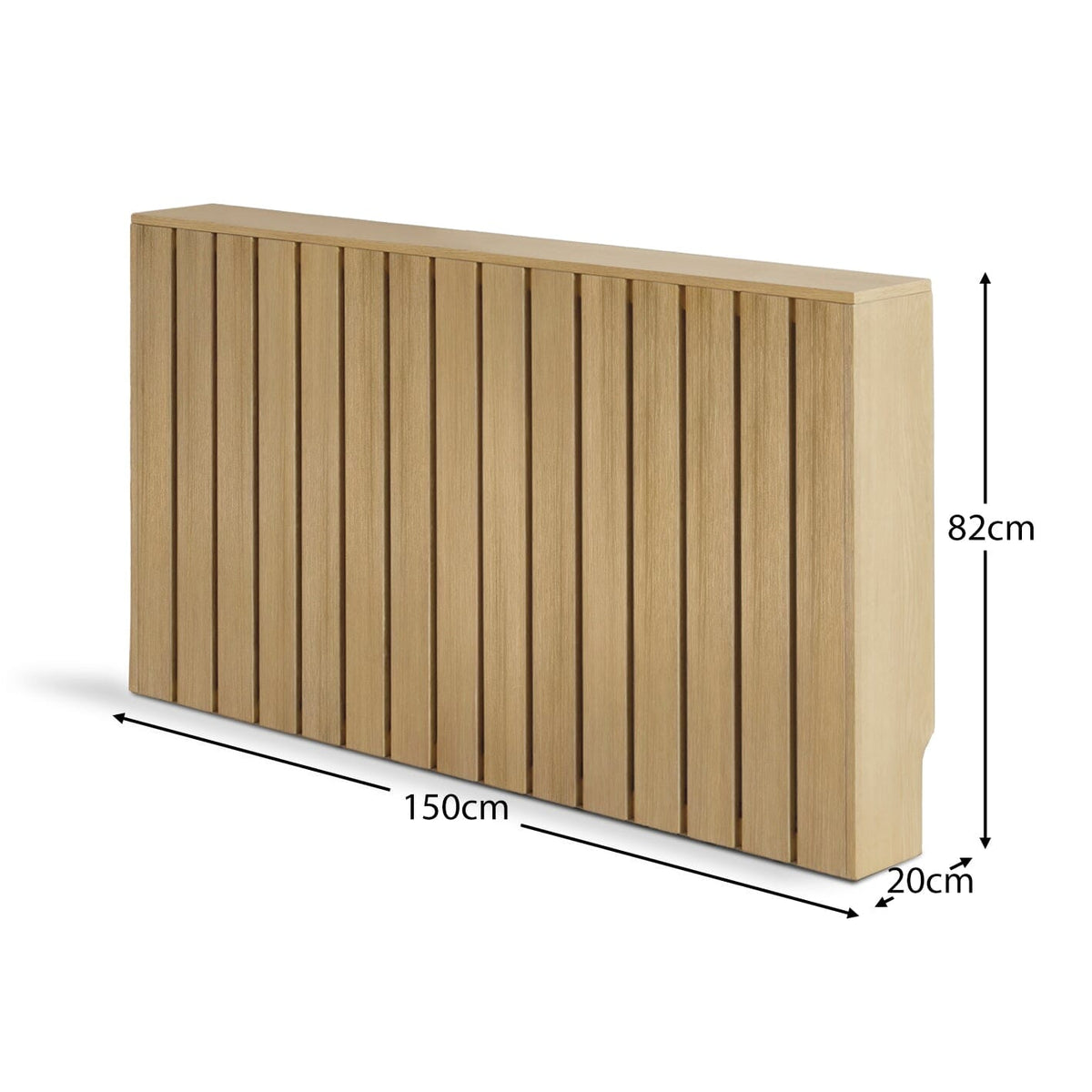 Willow Large Radiator Cover in Whitewash Oak - Laura James