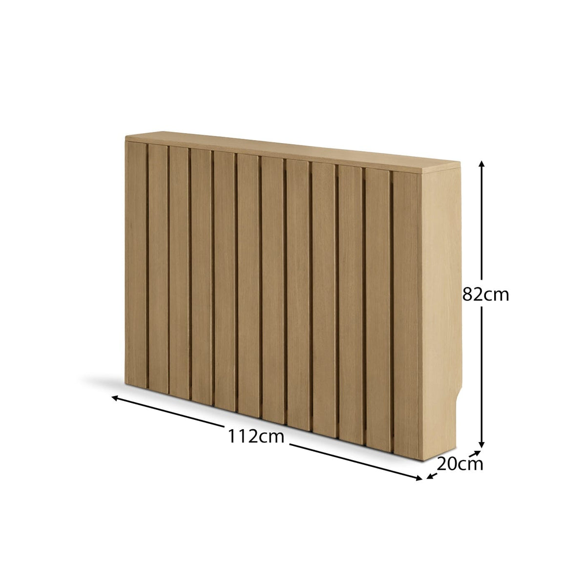 Willow Medium Radiator Cover in Pale Oak - Laura James
