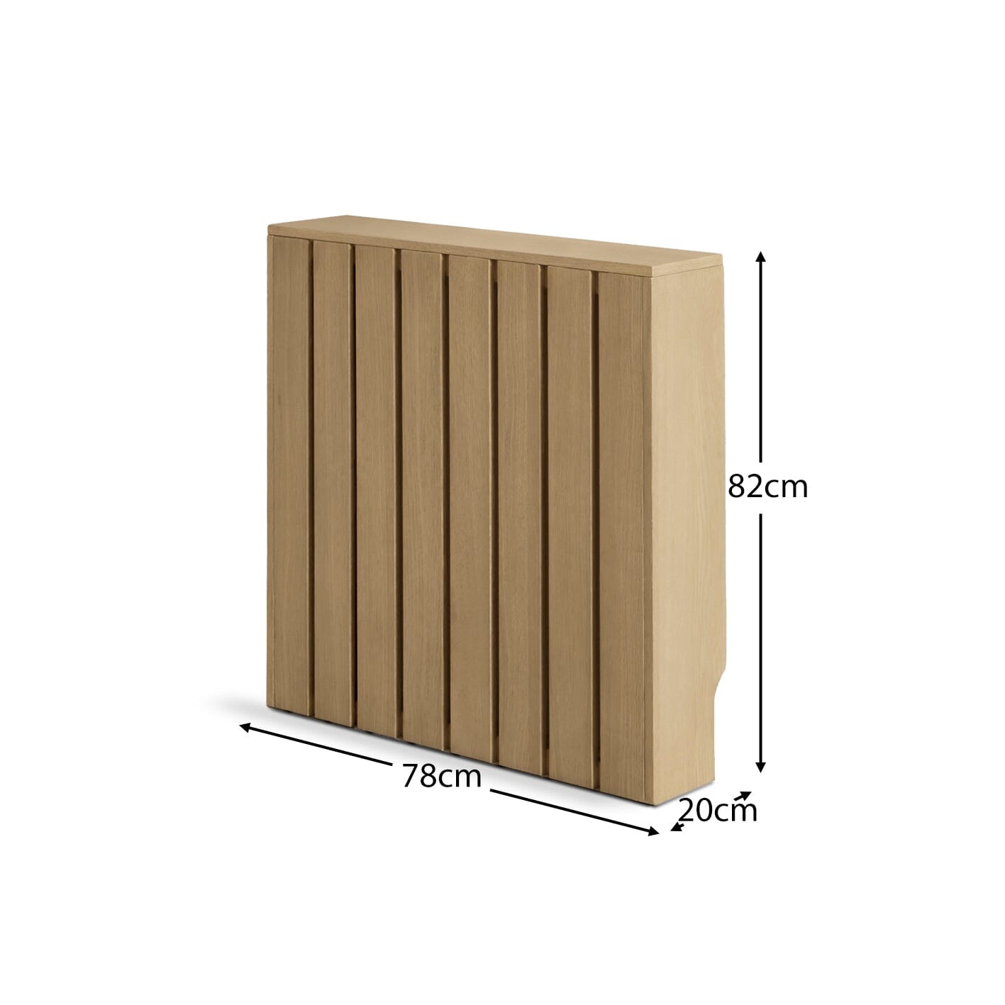 Willow Small Radiator Cover in Pale Oak - Laura James