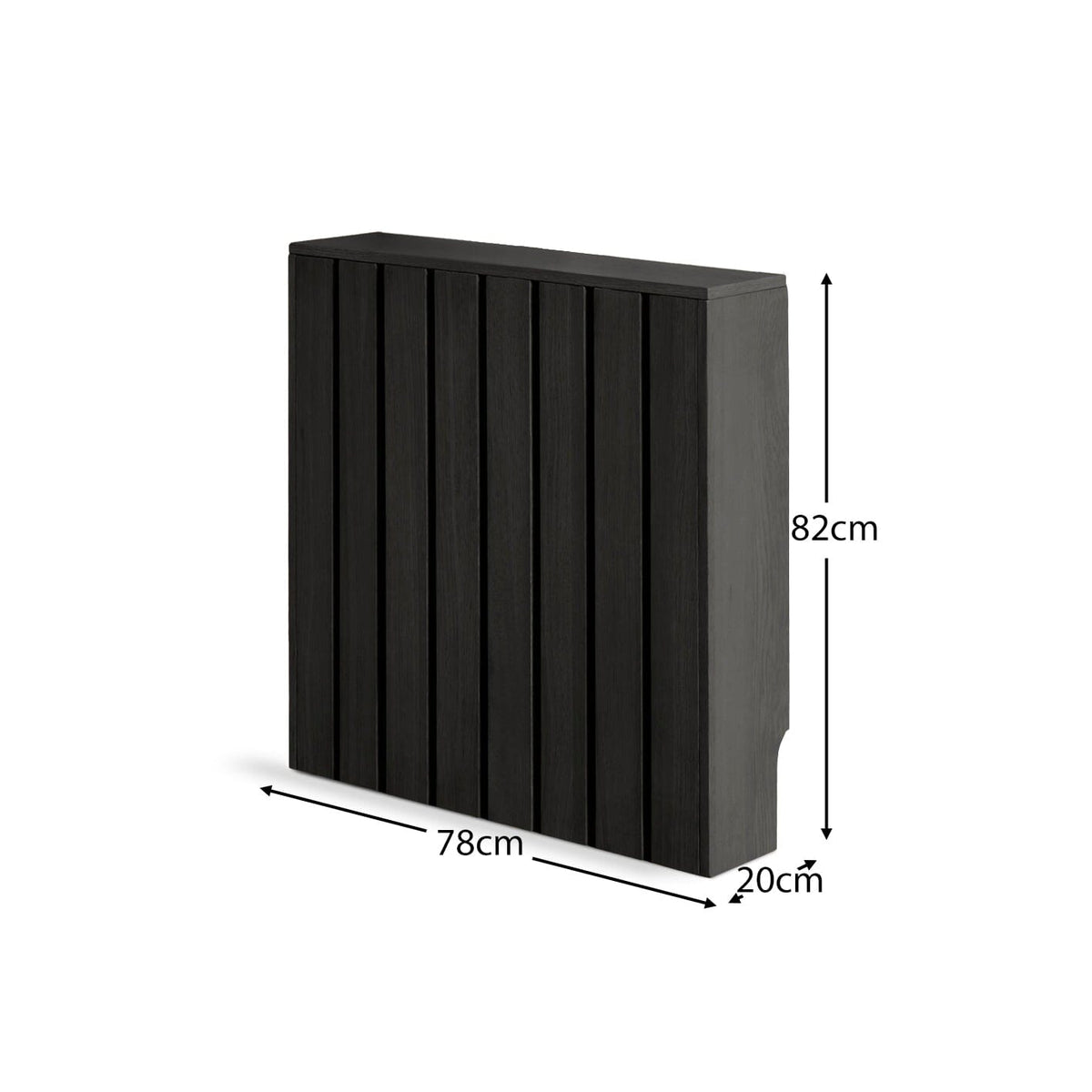 Willow Small Radiator Cover in Black Oak - Laura James
