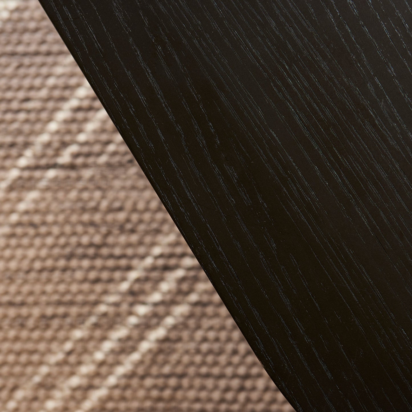 Willow Black Oval Coffee Table - Laura James