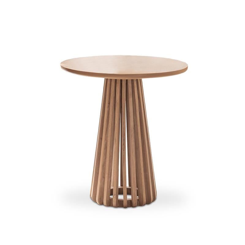 Willow Round Side Table - Whitewash Oak - Laura James