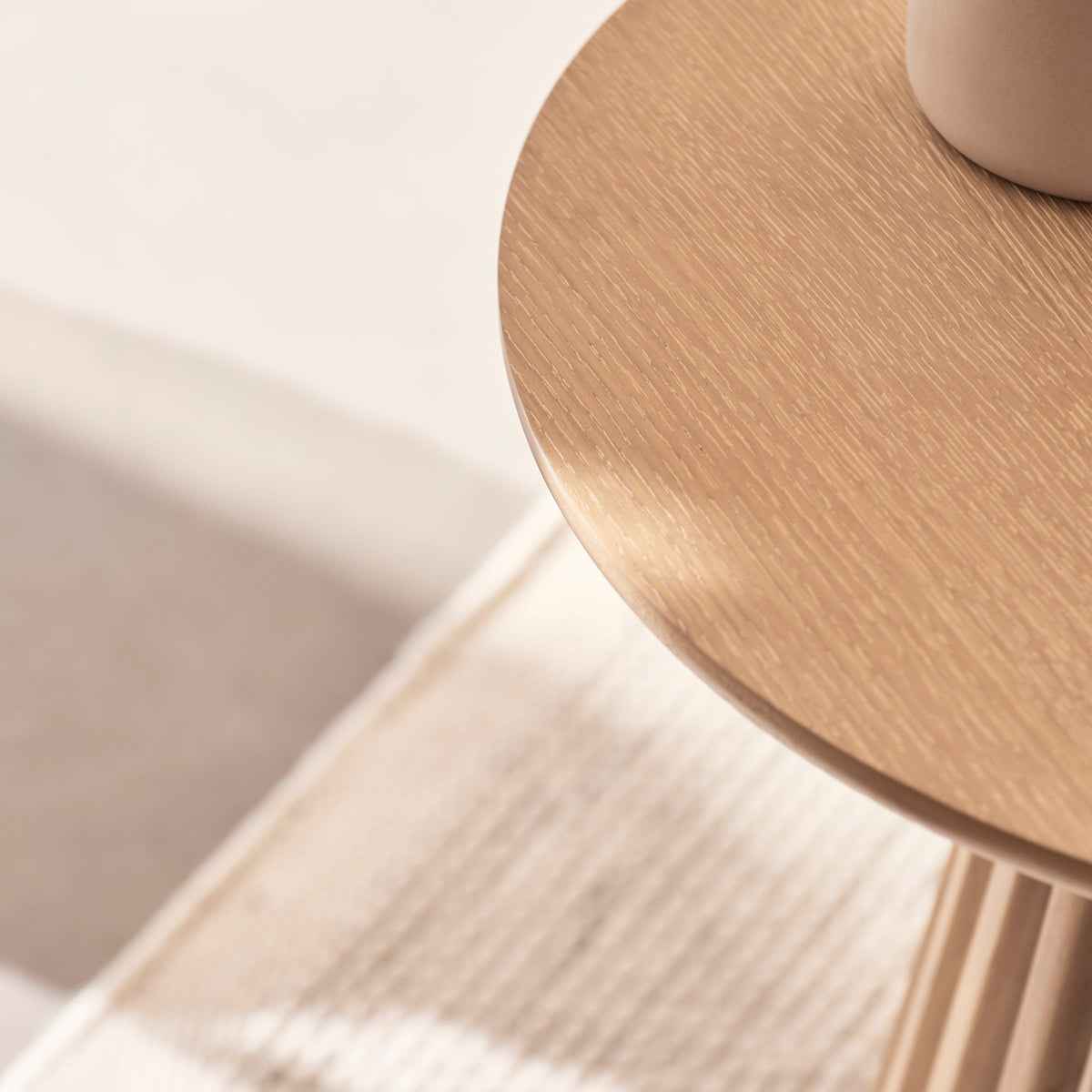 Willow Side Table - Whitewash Oak - Laura James