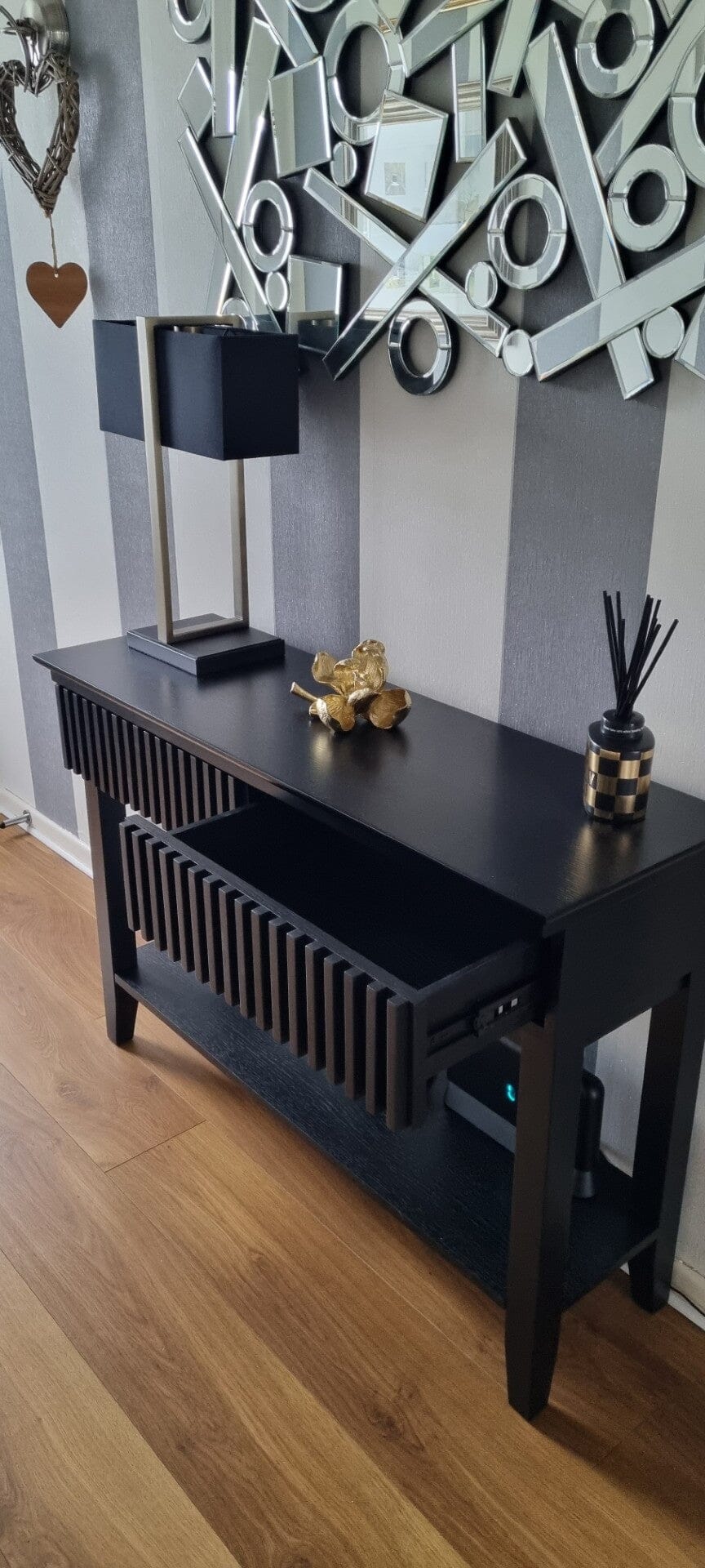 Willow Black Console Table
