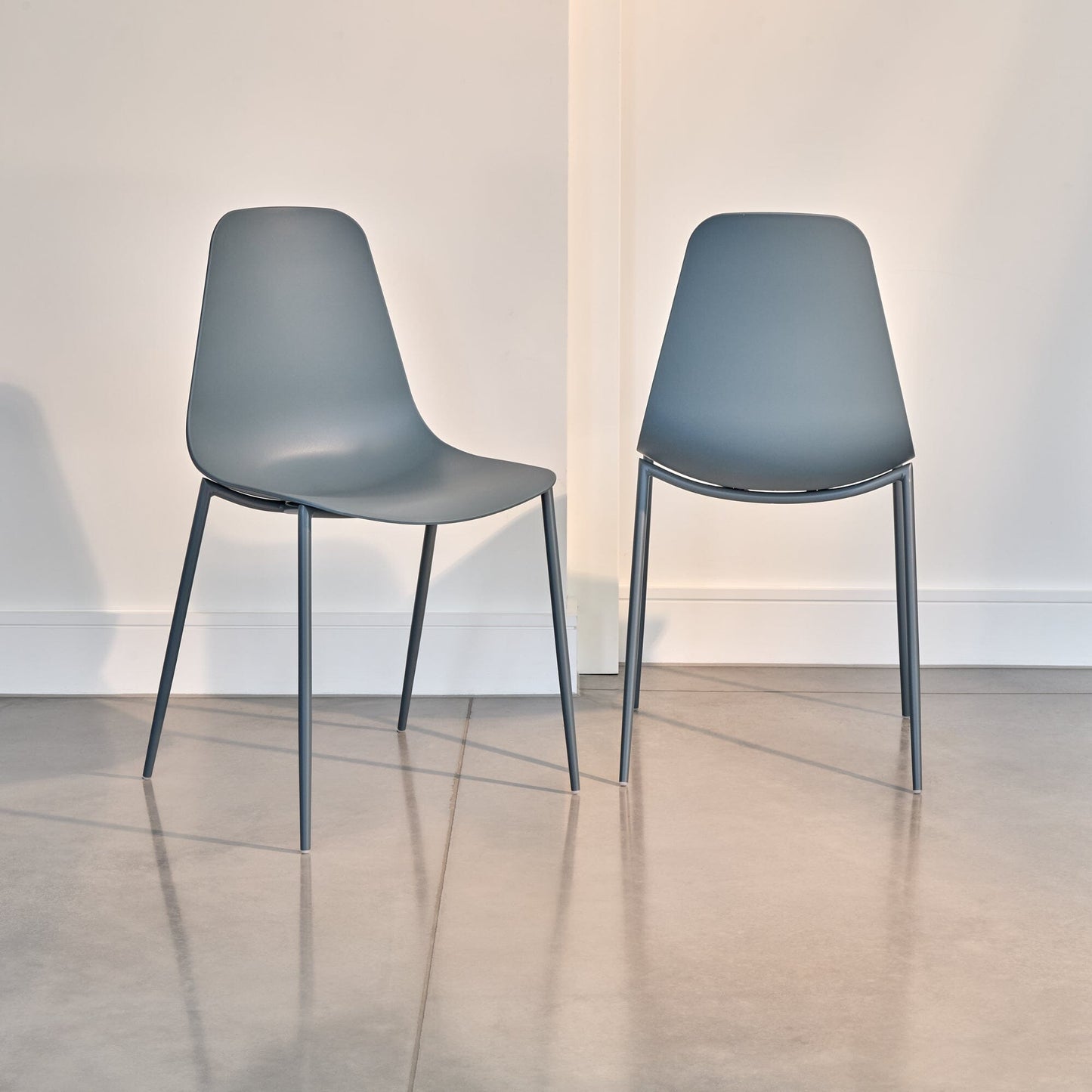 Wren Dining Chair - Set of 2 - Blue - Laura James