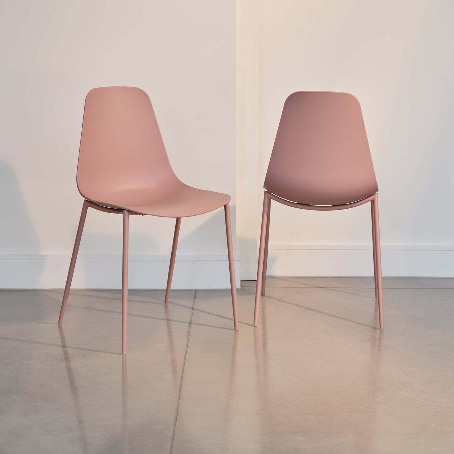 Wren Dining Chairs - Set of 2 - Pink - Laura James