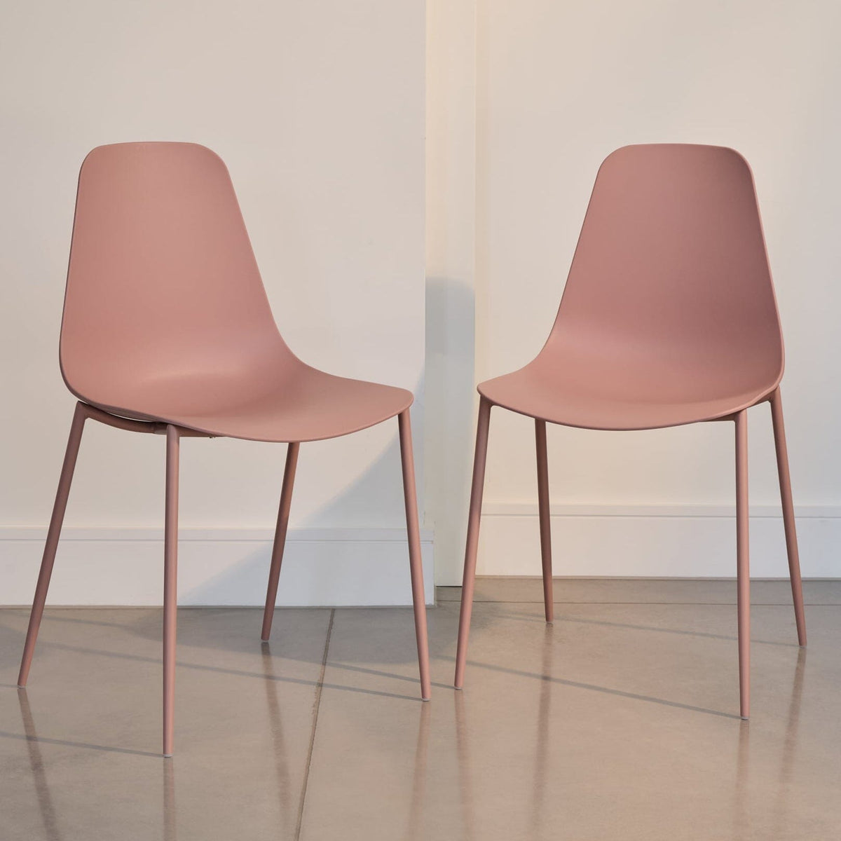 Wren Dining Chair - Set of 4 - Dusty Pink - Laura James