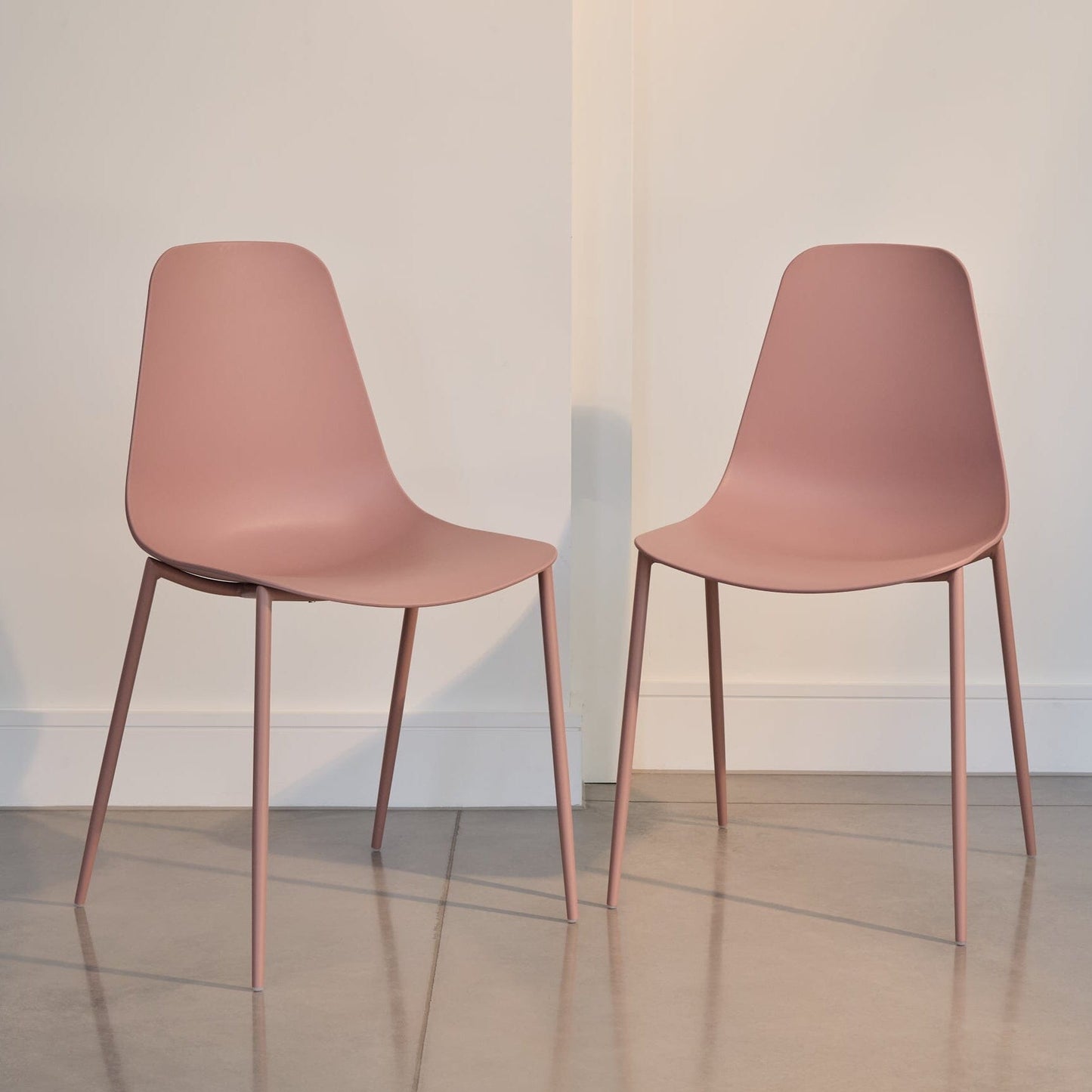 Wren Dining Chairs - Set of 2 - Pink - Laura James