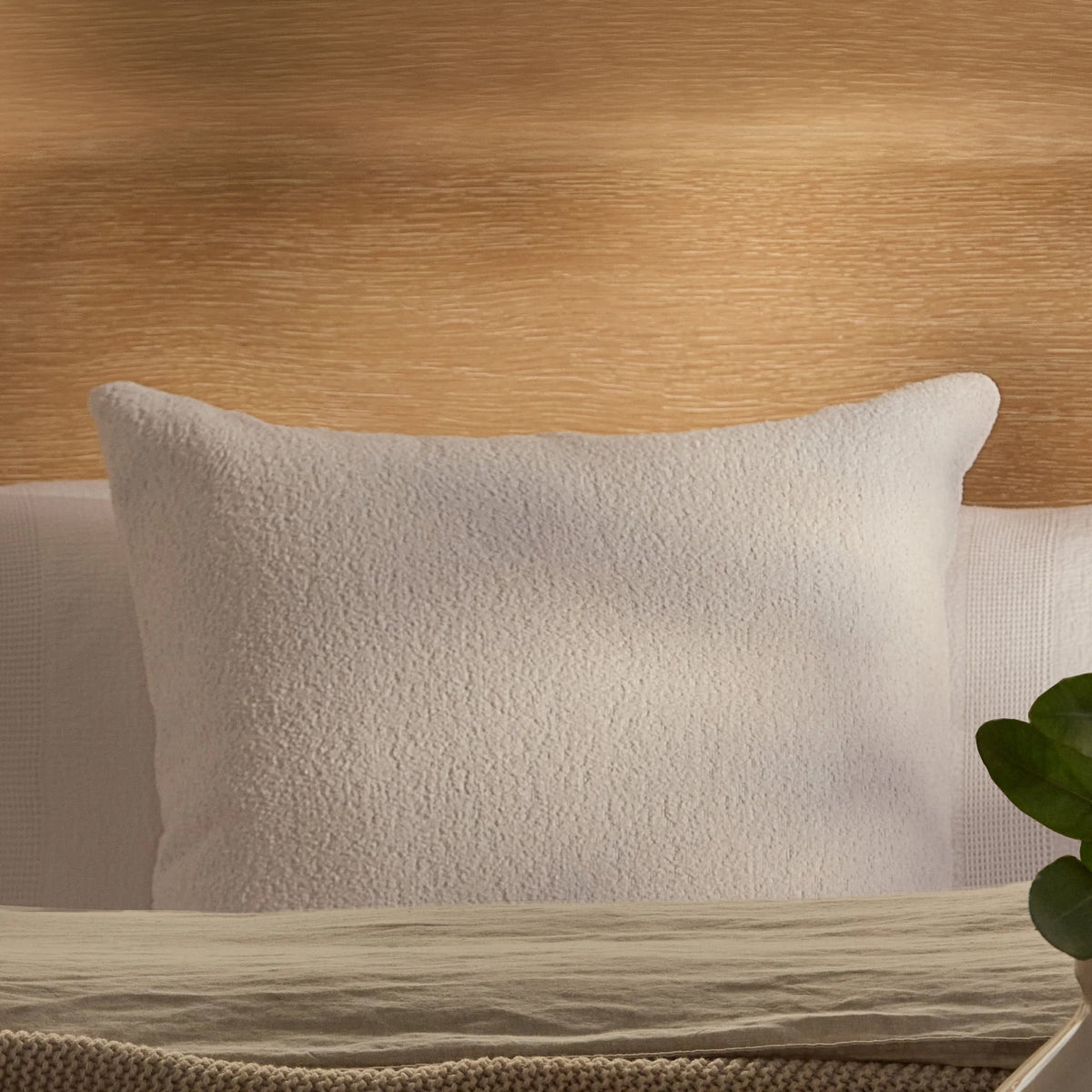 Yelden 50x50cm Scatter Cushion Cover - Chalk White Boucle - Laura James