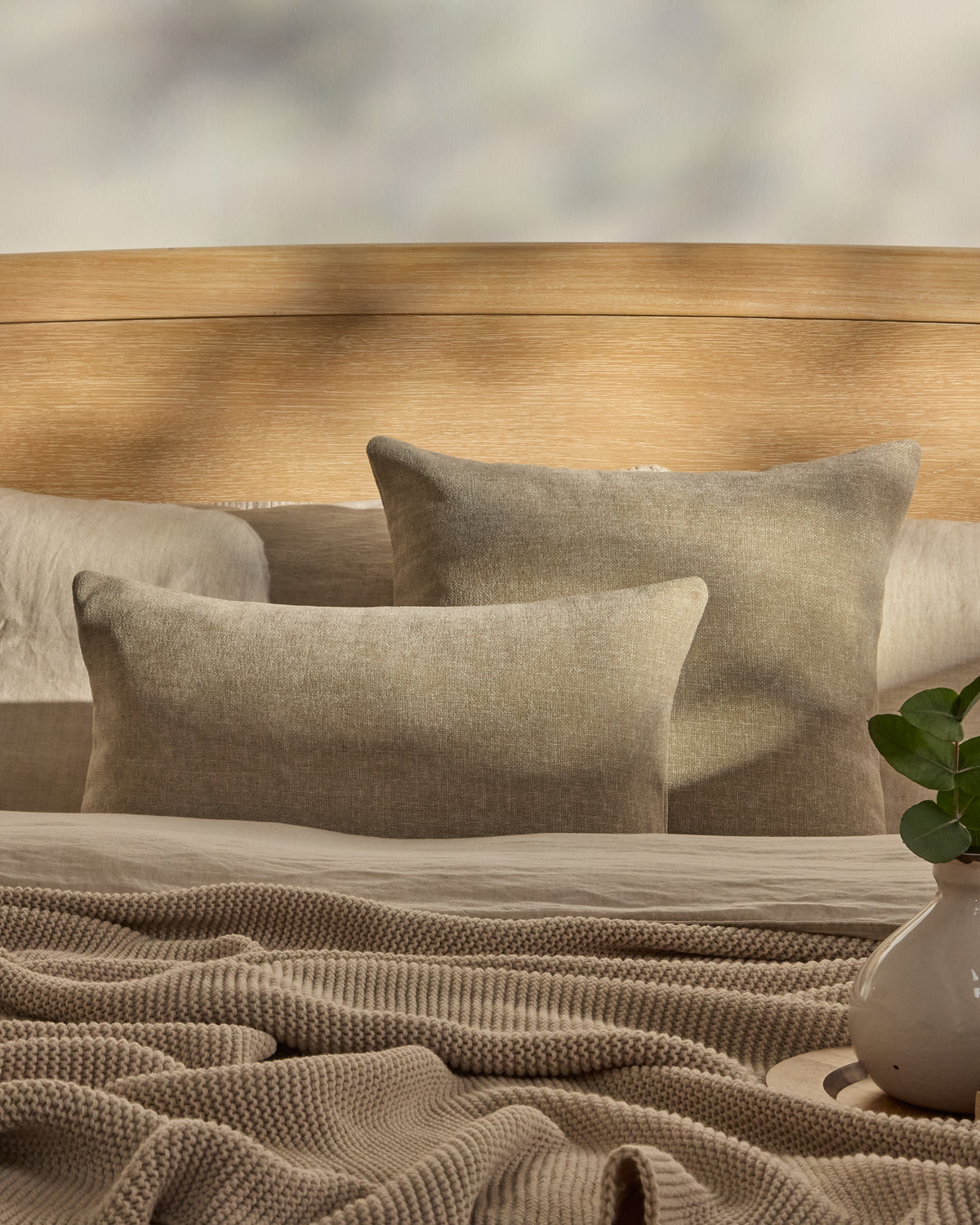 Yelden 35x55cm Scatter Cushion Cover - Mink Taupe - Laura James