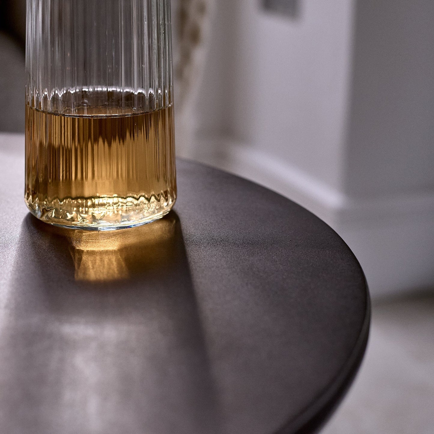 Zaliki Concrete Coffee Table - Black - Laura James