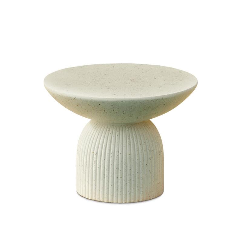 Zaliki 60cm Round Coffee Table - Paprika Mother of Pearl Terrazzo