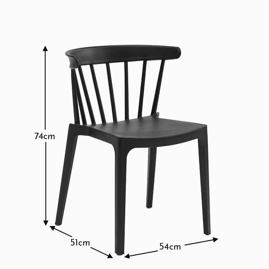 Agatha Black Dining Chairs - Set of 2
- Laura James