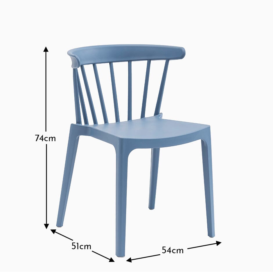 Agatha Blue Dining Chairs - Set of 2
- Laura James