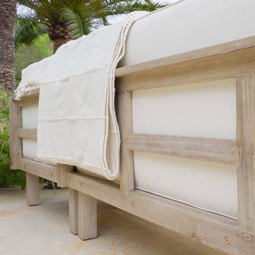 Akira 5 Seater Wooden Garden Corner Sofa - Laura James