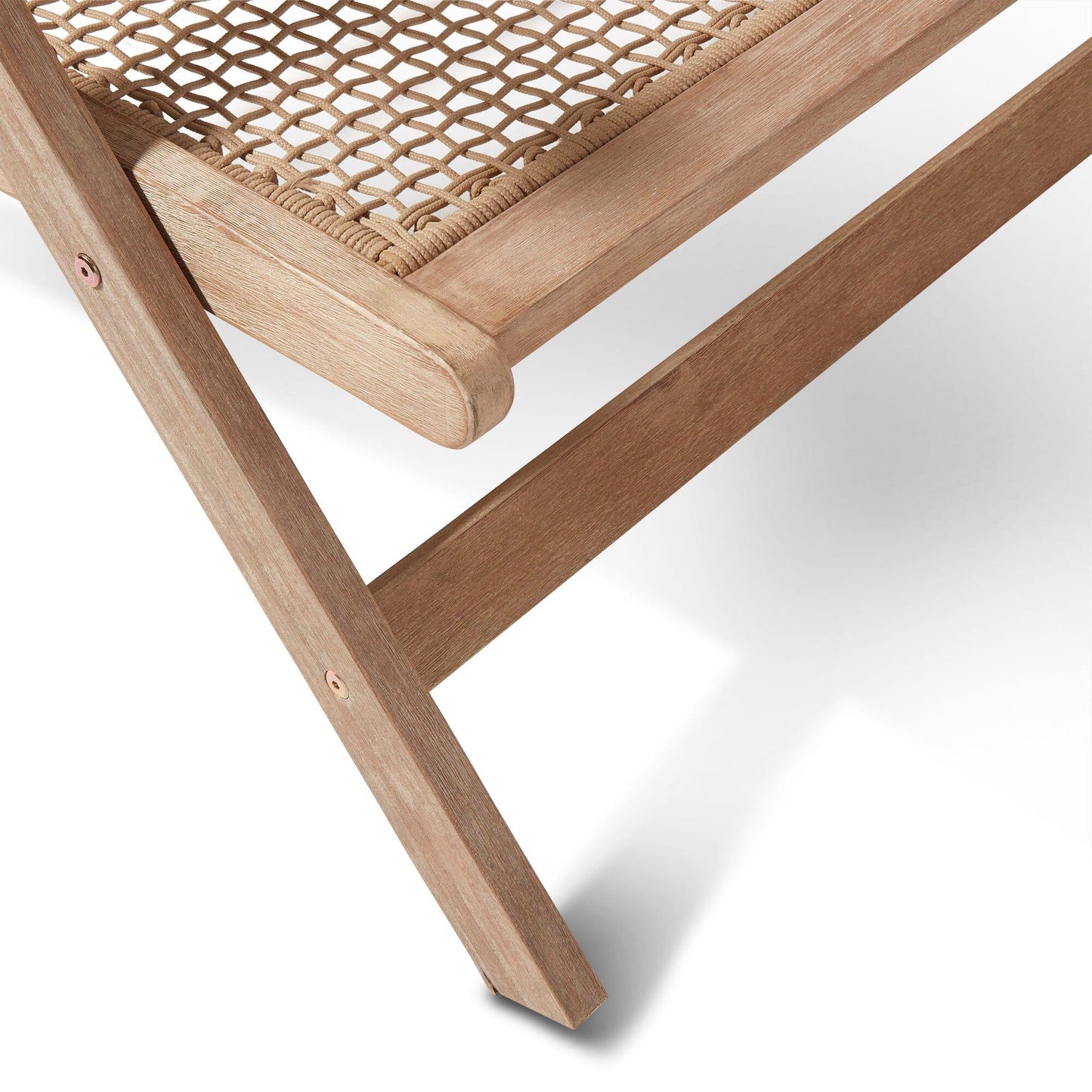 Akira Wooden Rope Folding Bench - Laura James