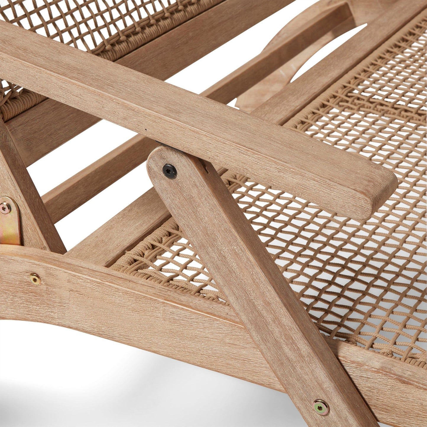 Akira Wooden Rope Folding Bench - Laura James