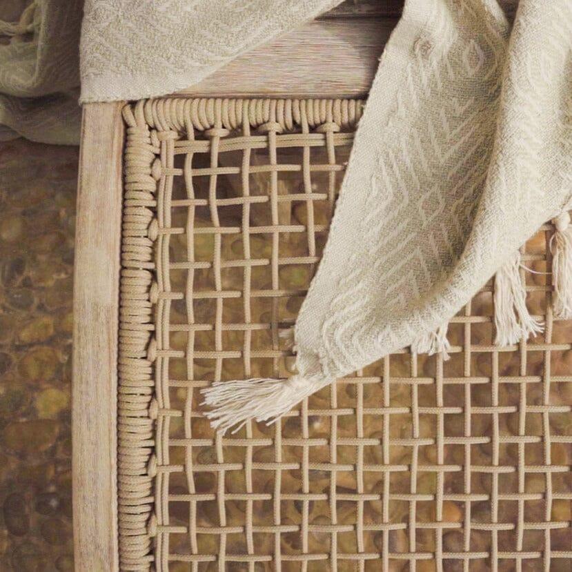 Akira Wooden Rope Folding Bench - Laura James