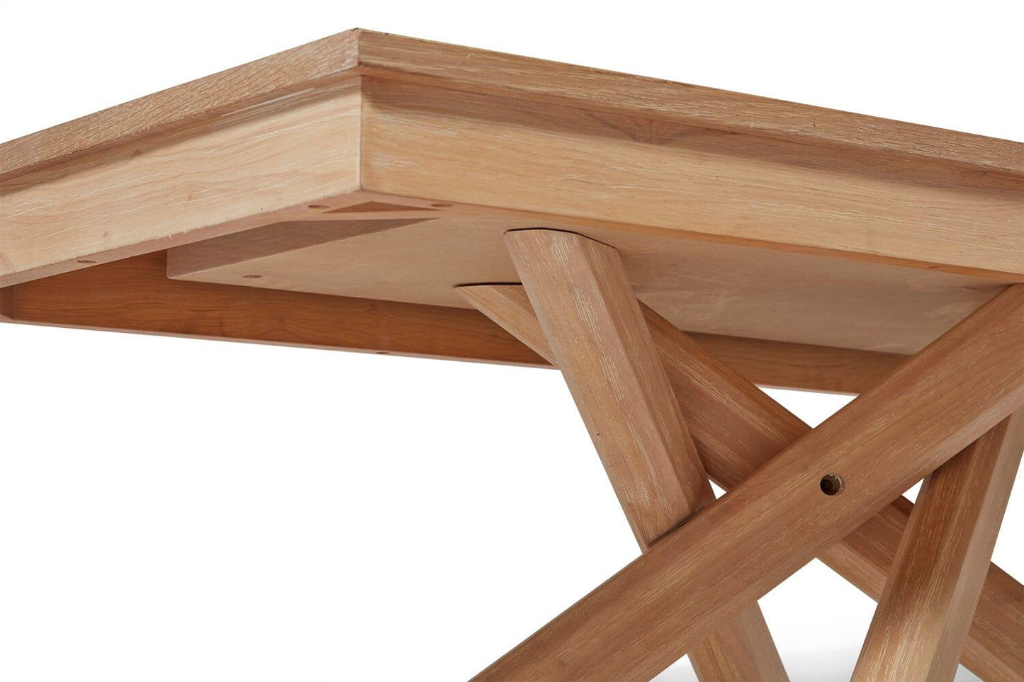 Amelia Whitewash Wood Coffee Table - Laura James