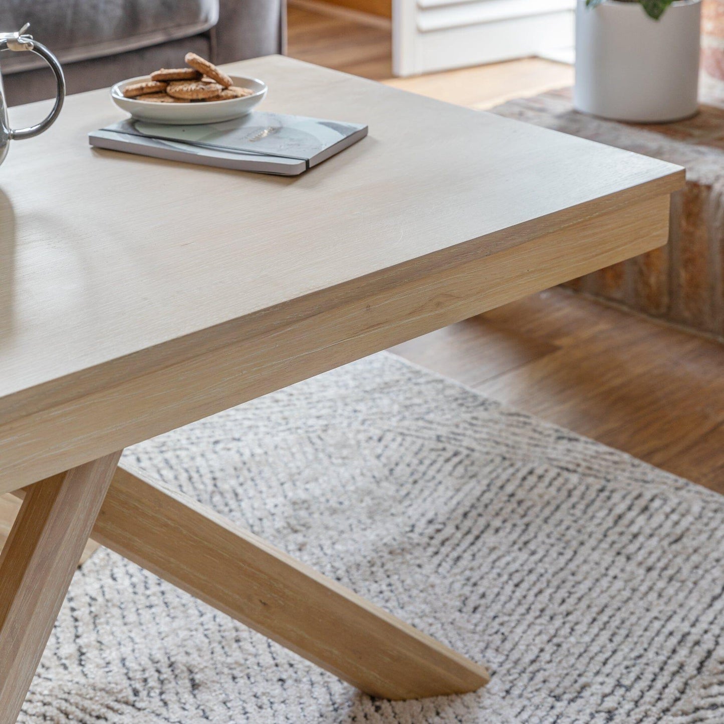 Amelia Coffee Table Whitewash - Laura James