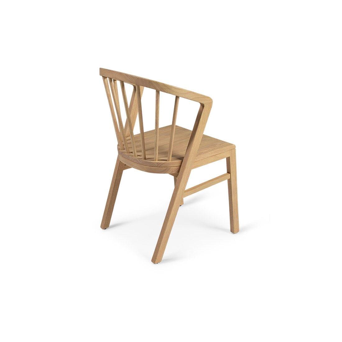 Amelia Whitewash Extending Dining Table Set - 6 Seater - Light Oak Spindle Back Chairs