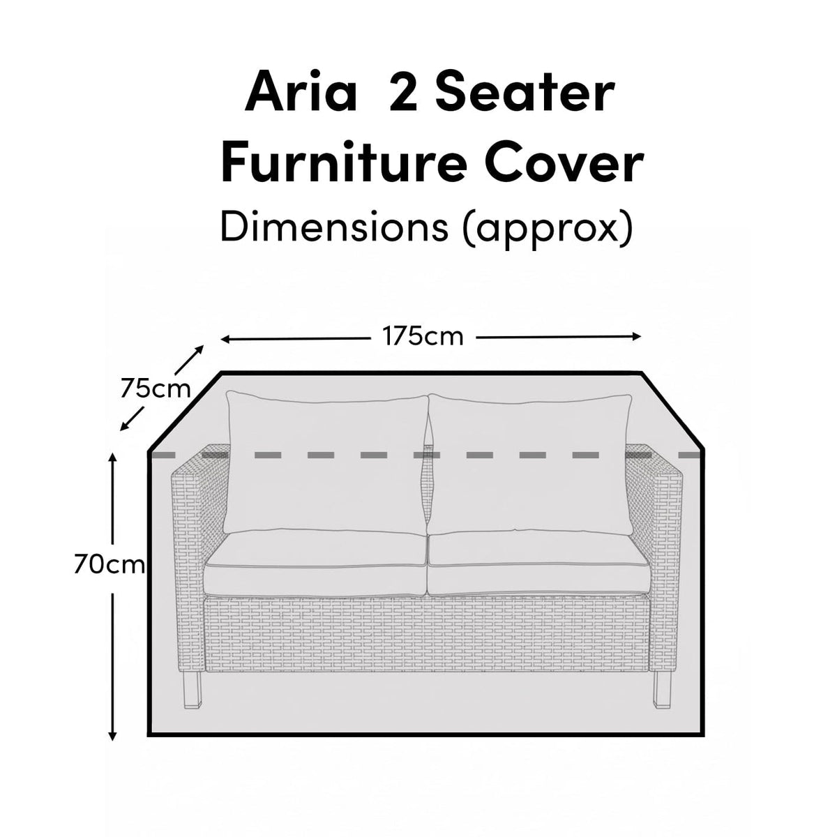Aria Seater Furniture Cover - Laura James