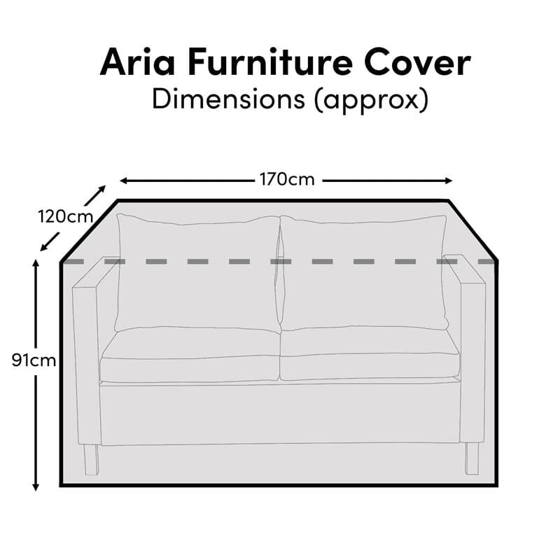Aria 2-Seater Sofa Raincover - 170x120x91cm