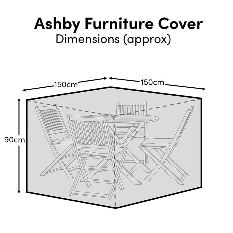 Ashby Round Table 4-Seater Raincover - 150x150x90cm