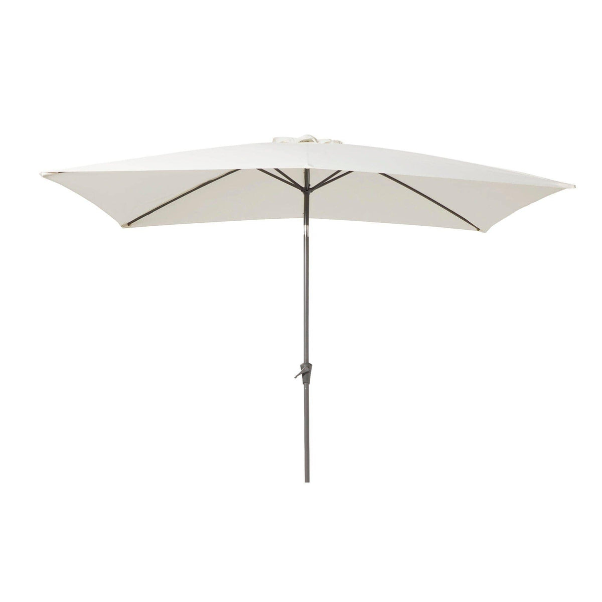 Ashby 6 Seater Wooden Dining Set and Cream Parasol - 150cm - Laura James