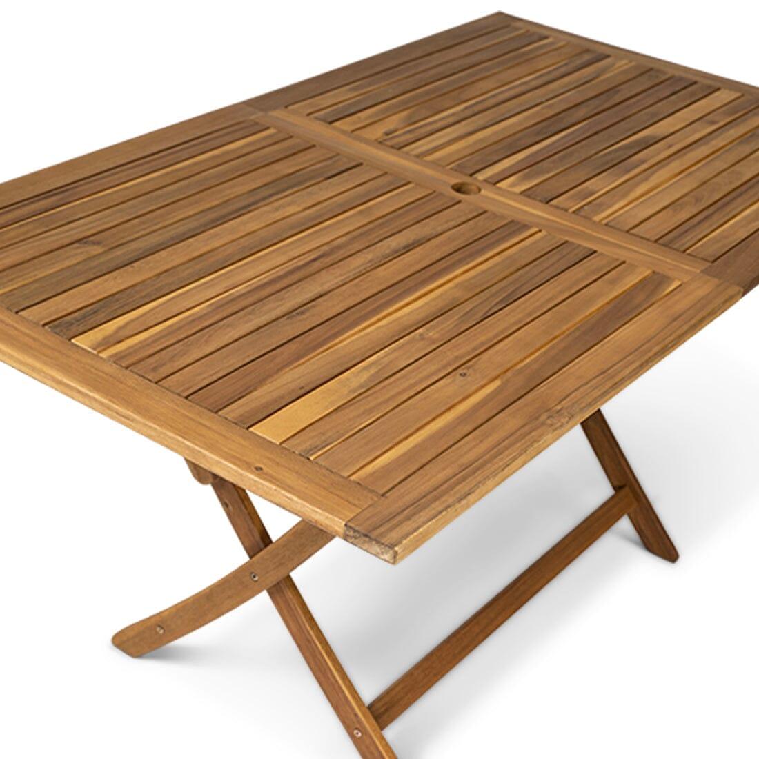 Ashby 6 Seater Wooden Rectangular Garden Dining Set - 150cm - Laura James