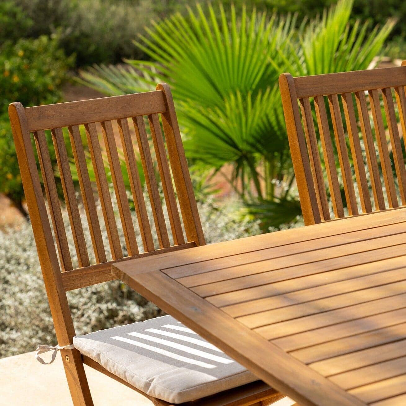 Ashby 6 Seater Wooden Rectangular Garden Dining Set - 150cm - Laura James