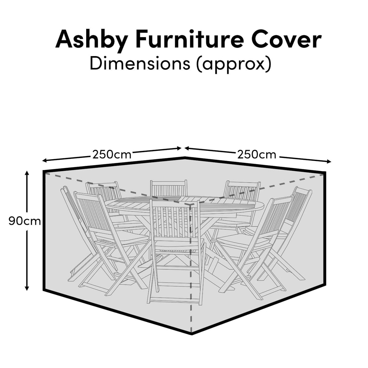 Ashby 8 Seater Furniture Cover - Laura James