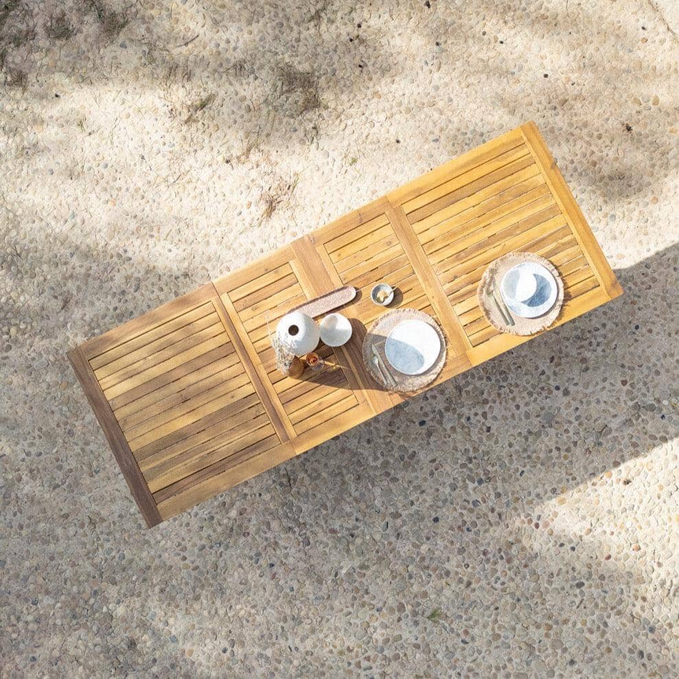 Aspen 8 Seater Wooden Extendable Garden Dining Set - Grey Parasol - Laura James