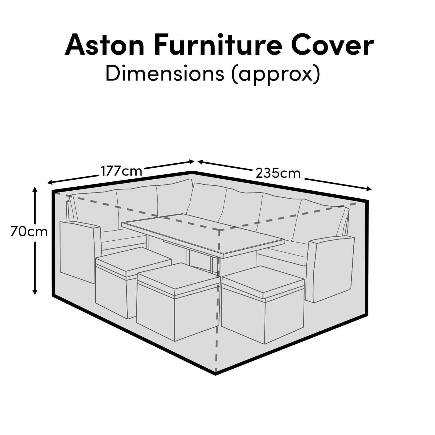 Aston Raincover - 235x177x70cm