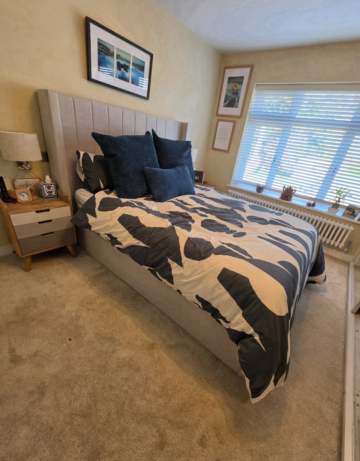 Alice King Ottoman Bed - Cloud Grey