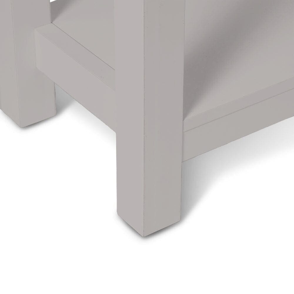 Bampton Stone Grey 2 Drawer Console Table - Laura James
