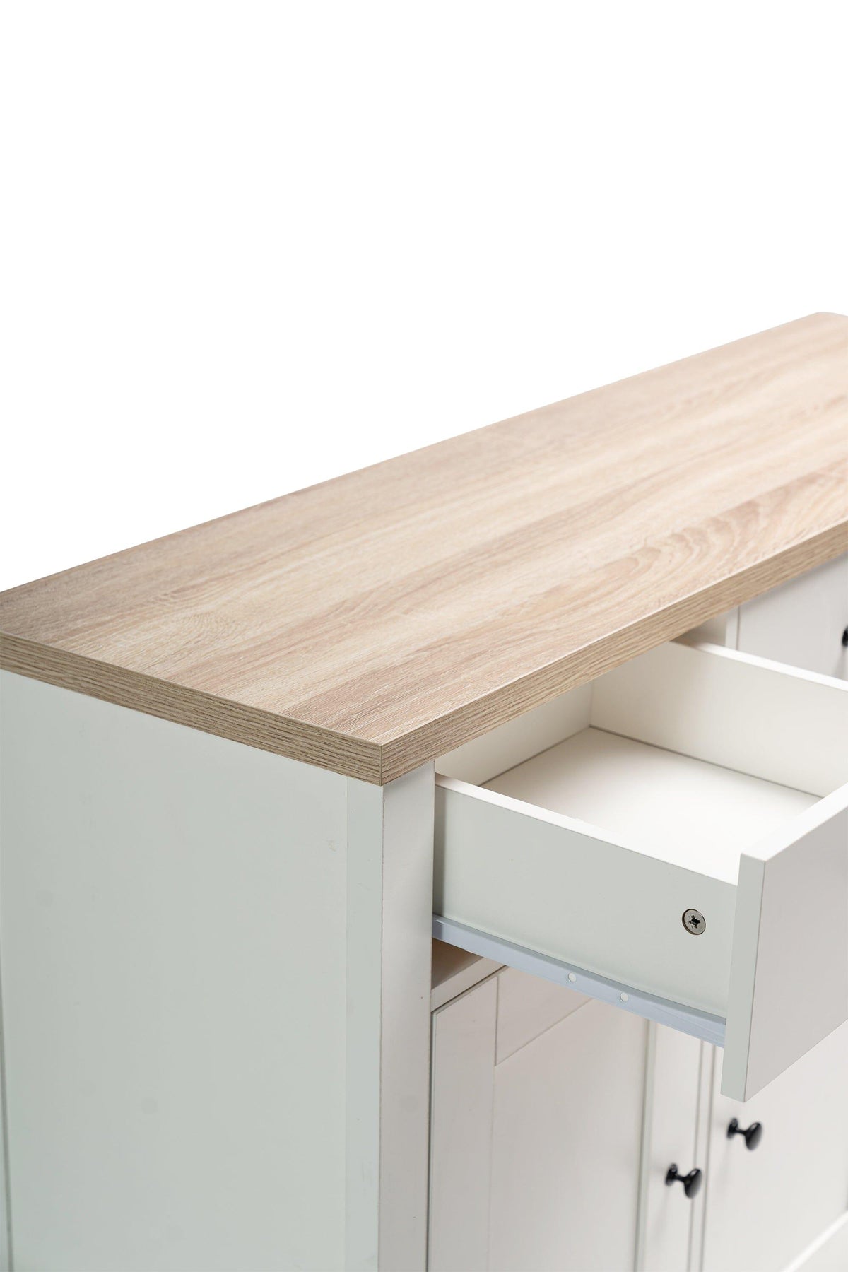 Bampton 3 Door Sideboard - Alabaster White - Laura James
