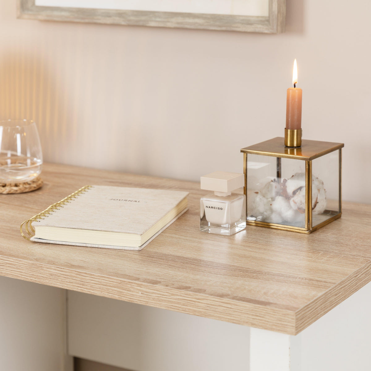 Bampton White Dressing Table with Drawers - Laura James