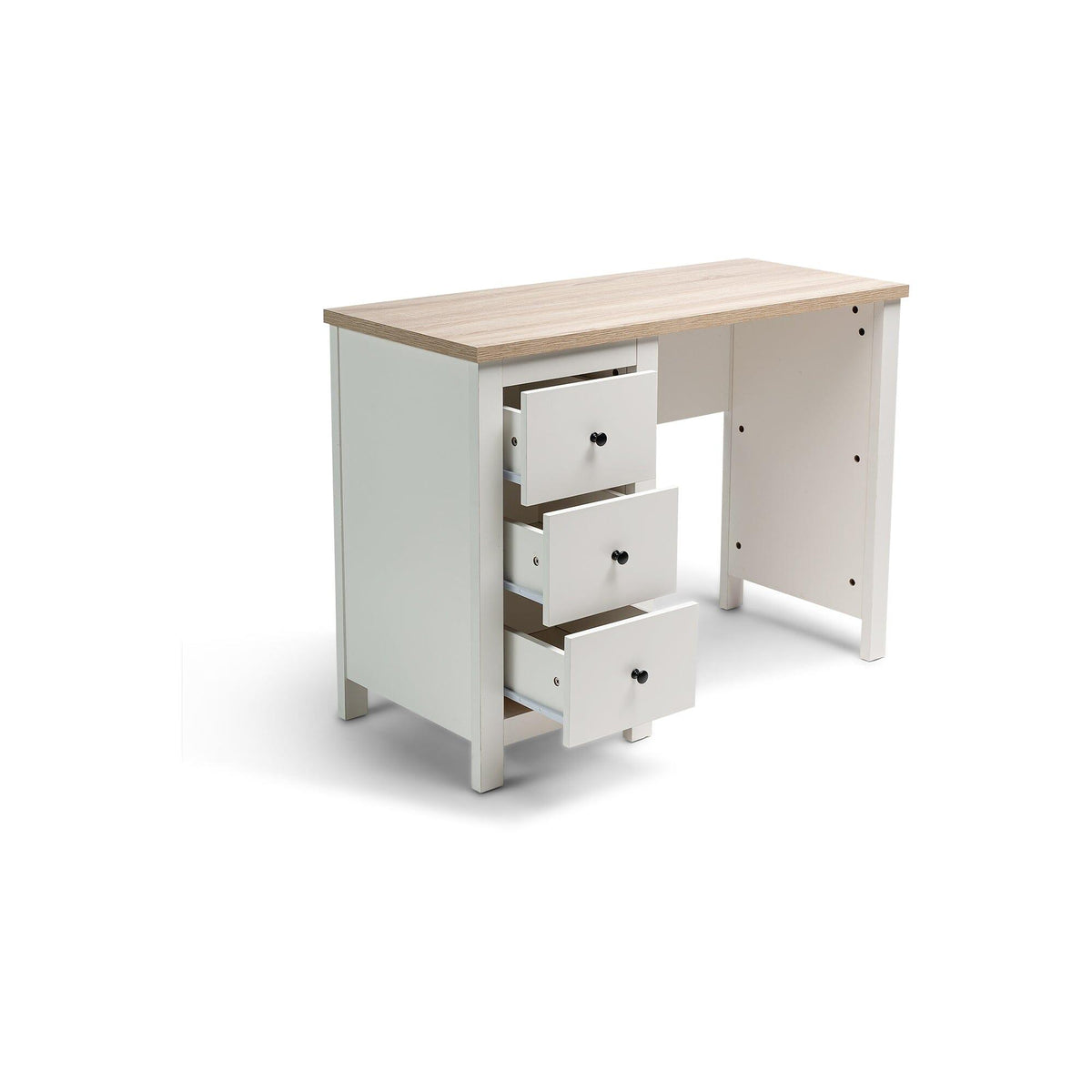 Bampton White Dressing Table with Drawers - Laura James